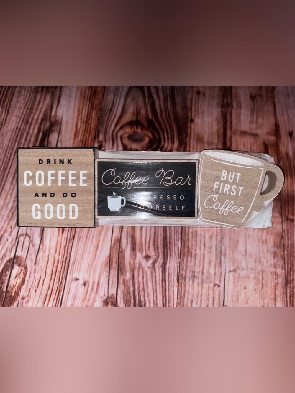 Target Bullseye Playground Mini Coffee Bar Signs